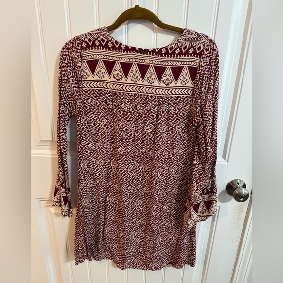 Billabong Red Eternal Winter Printed Woven Dress - Picture 7 of 8